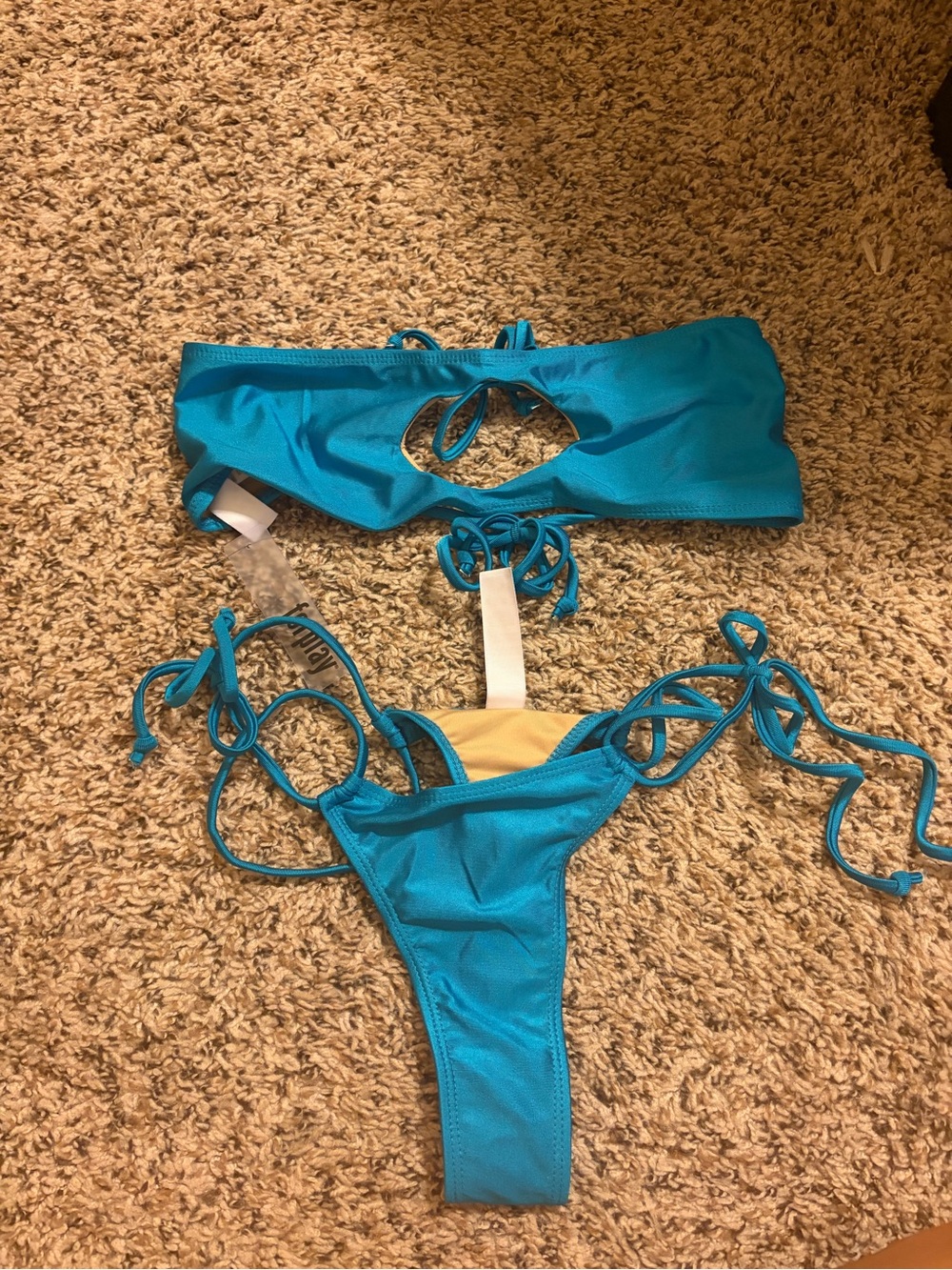 Yandy Turquoise Bikini Set